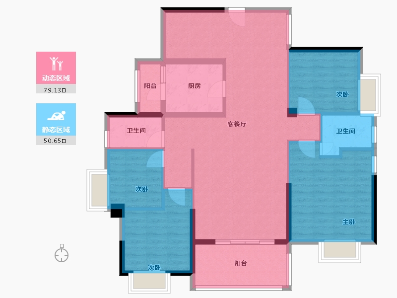 广东省-惠州市-山语豪庭-117.00-户型库-动静分区