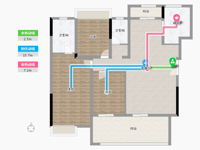 陕西省-汉中市-山河原著-137.03-户型库-动静线