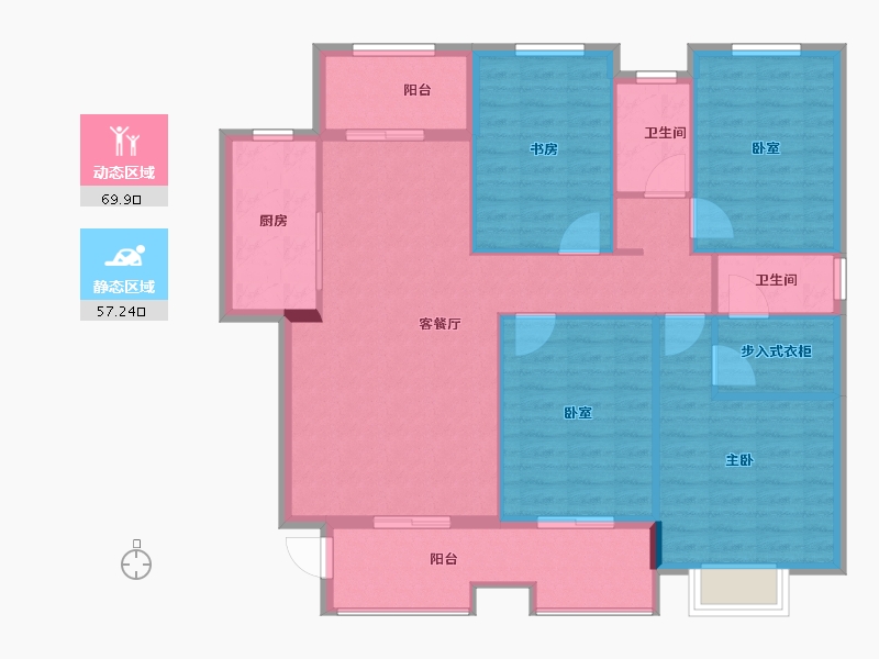 安徽省-蚌埠市-融昊外滩-116.00-户型库-动静分区