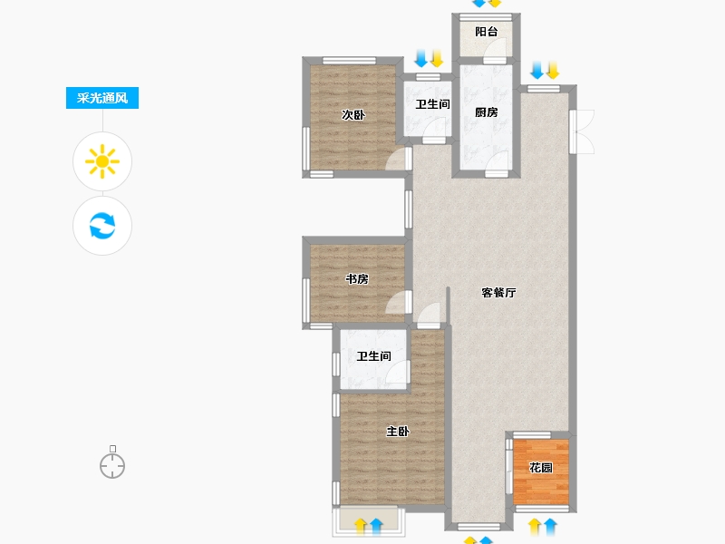 山东省-日照市-御景东方-109.28-户型库-采光通风