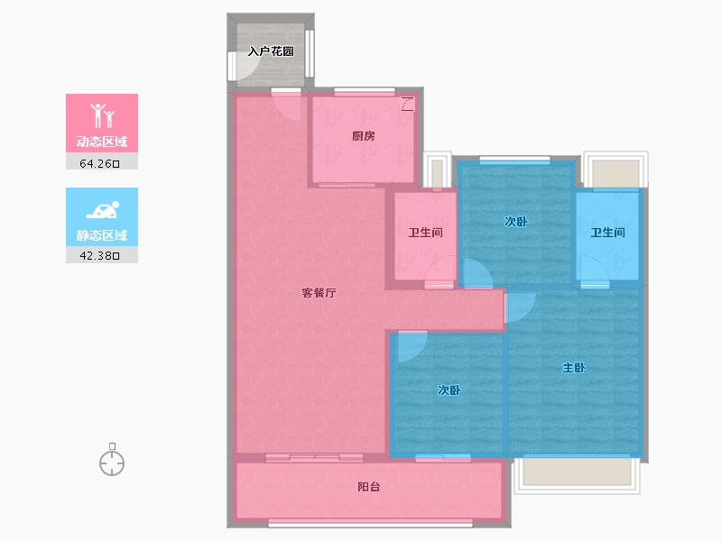 湖北省-黄冈市-红安碧桂园-100.01-户型库-动静分区