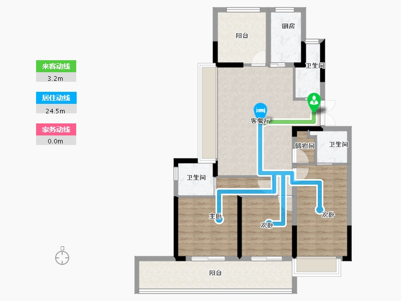 浙江省-丽水市-遂昌未来社区理想湾-102.77-户型库-动静线