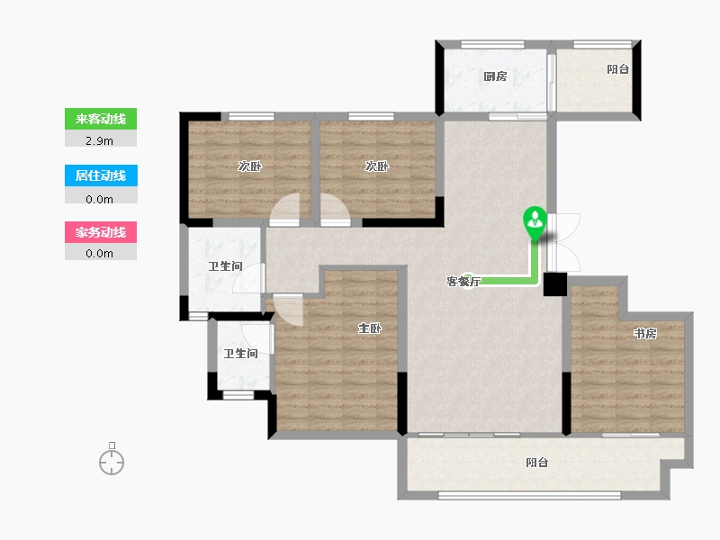 陕西省-汉中市-漢江首府-113.72-户型库-动静线