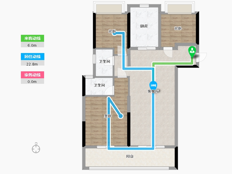 湖北省-恩施土家族苗族自治州-碧桂园天樾-99.00-户型库-动静线