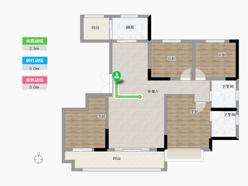 陕西省-汉中市-漢江首府-115.00-户型库-动静线