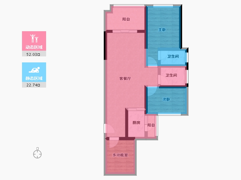 广东省-湛江市-达智华府-64.81-户型库-动静分区