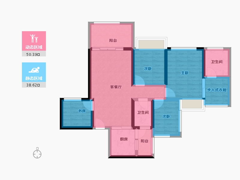 广东省-湛江市-达智华府-77.54-户型库-动静分区