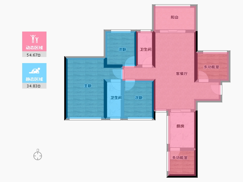 广东省-湛江市-达智华府-77.54-户型库-动静分区