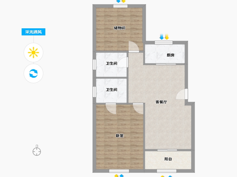 重庆-重庆市-国际社区-0.00-户型库-采光通风