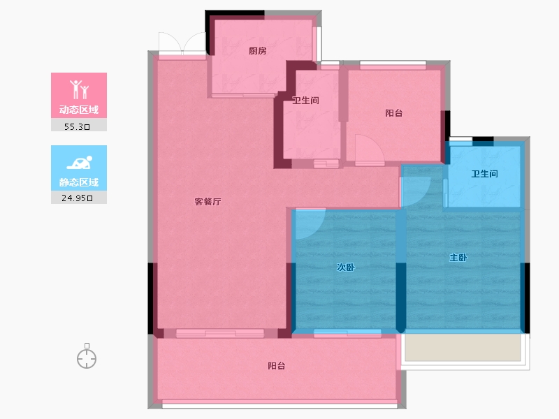 浙江省-丽水市-遂昌未来社区理想湾-71.28-户型库-动静分区