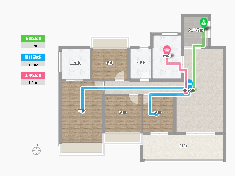 广东省-湛江市-民大蓝海峰境-116.81-户型库-动静线