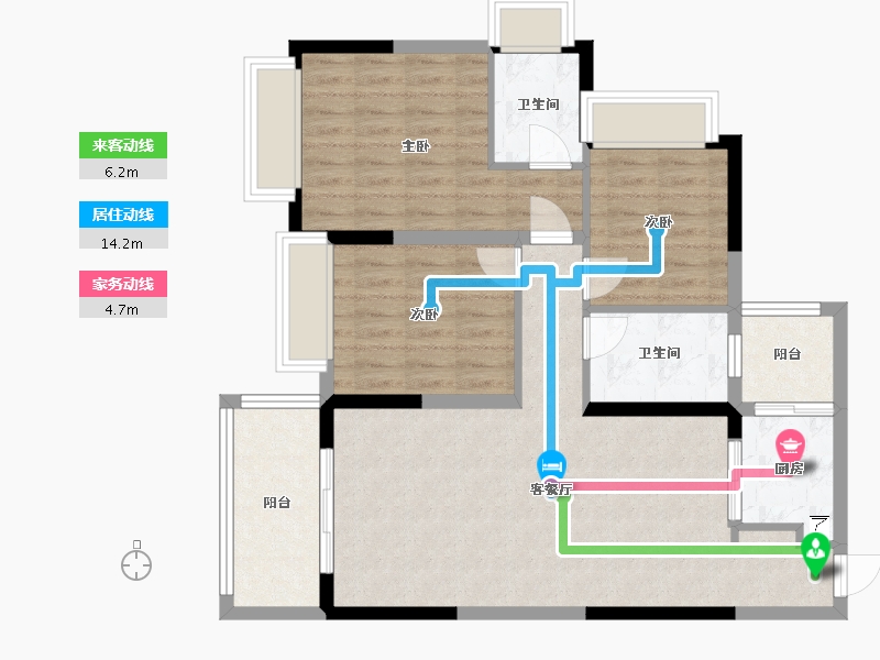 湖南省-衡阳市-合兴·公园里-100.00-户型库-动静线