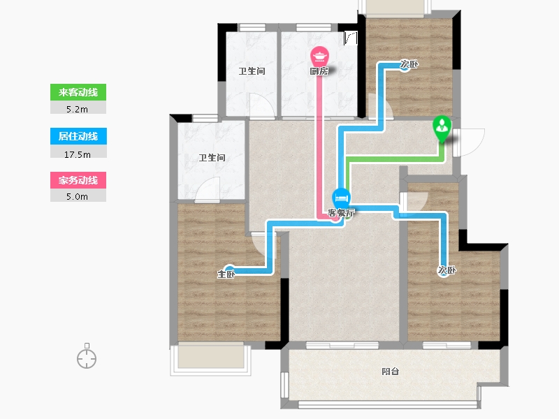 江苏省-南通市-悦珑湾-94.00-户型库-动静线