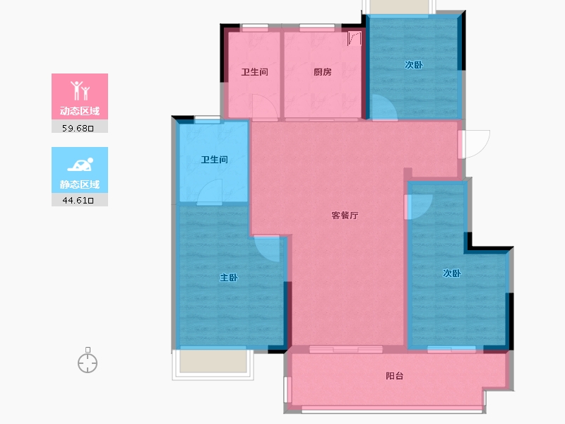 江苏省-南通市-悦珑湾-94.00-户型库-动静分区