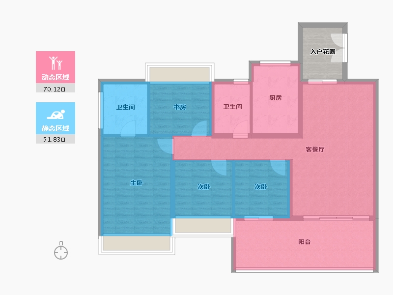 广东省-湛江市-民大蓝海峰境-116.01-户型库-动静分区