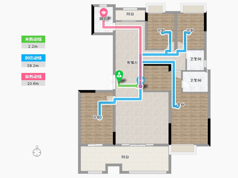 陕西省-汉中市-山河原著-165.22-户型库-动静线