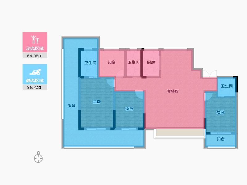 浙江省-丽水市-遂昌未来社区理想湾-134.23-户型库-动静分区