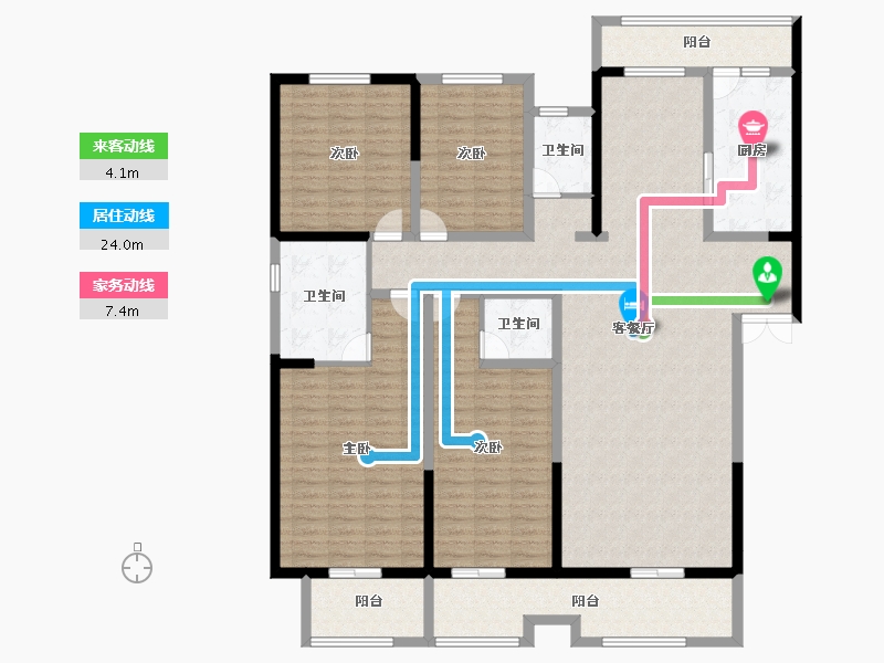 陕西省-汉中市-漢江首府-178.40-户型库-动静线