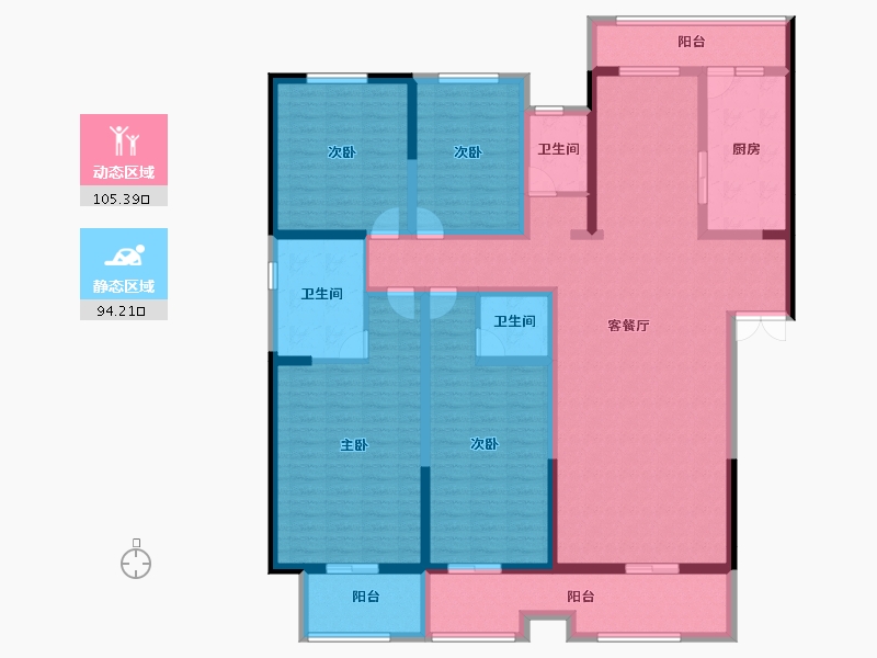 陕西省-汉中市-漢江首府-178.40-户型库-动静分区