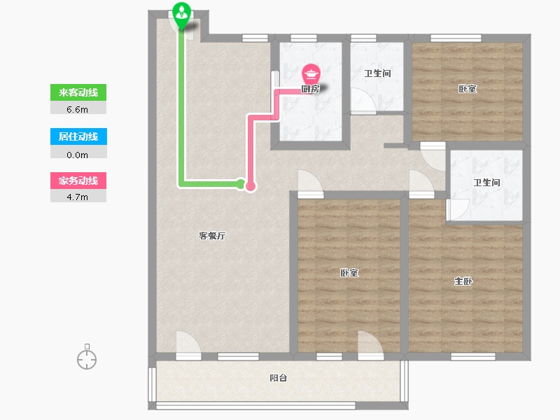 山东省-菏泽市-龙脉御府-113.00-户型库-动静线