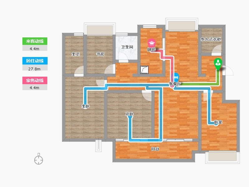 江苏省-淮安市-清河印-118.39-户型库-动静线