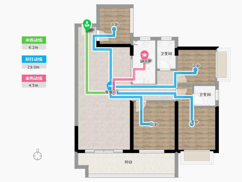 广东省-湛江市-钰海豪庭-93.45-户型库-动静线