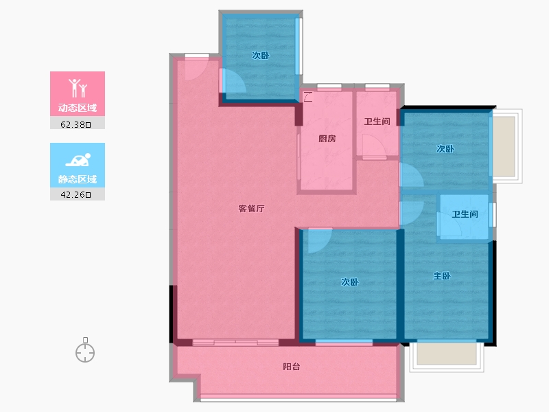 广东省-湛江市-钰海豪庭-93.45-户型库-动静分区