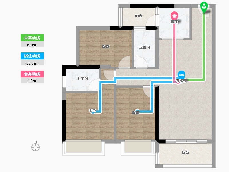 广东省-湛江市-凯悦华府-81.10-户型库-动静线