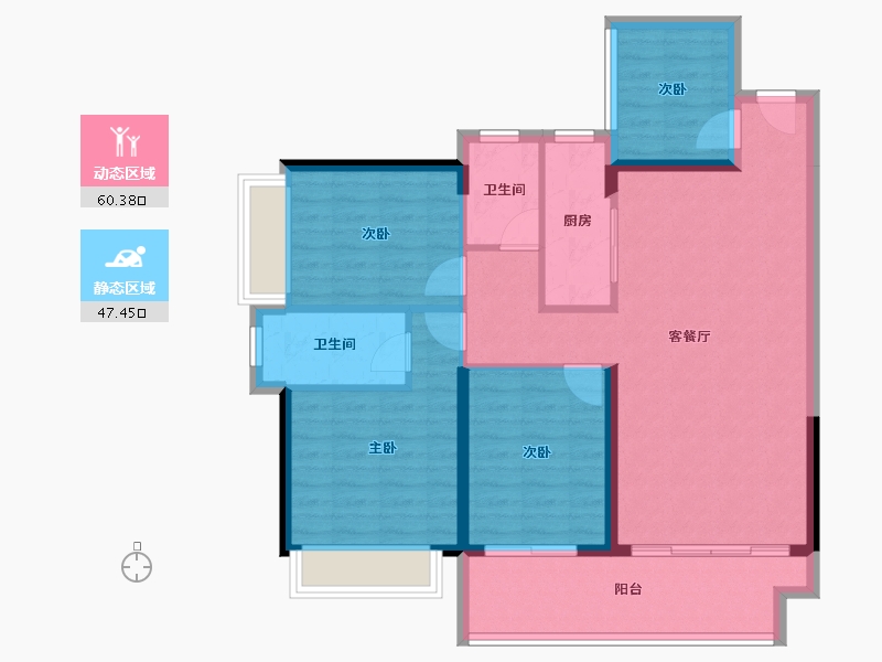 广东省-湛江市-钰海豪庭-97.15-户型库-动静分区