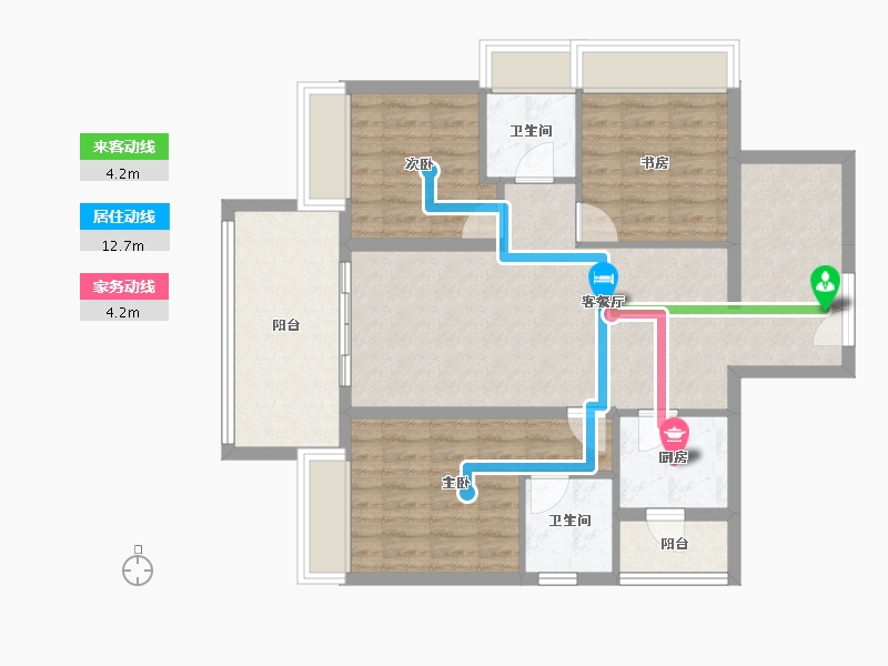 广东省-湛江市-民大蓝海峰境-89.61-户型库-动静线