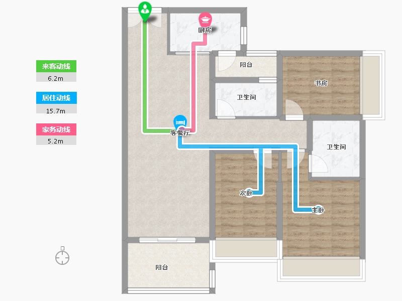 广东省-湛江市-民大蓝海峰境-92.81-户型库-动静线