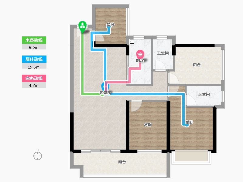 广东省-湛江市-钰海豪庭-97.05-户型库-动静线