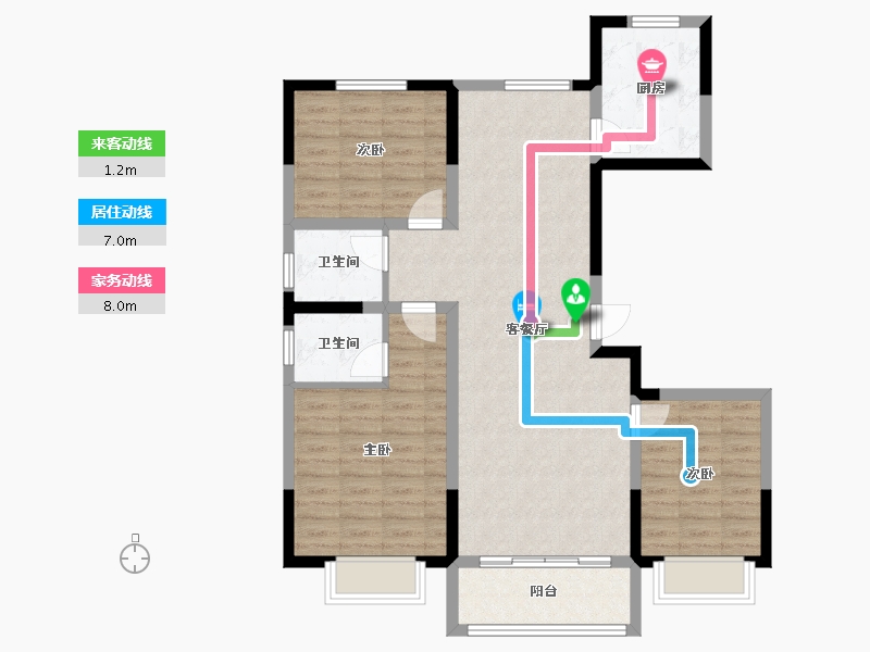 山东省-聊城市-民生赛雅世纪城-95.00-户型库-动静线