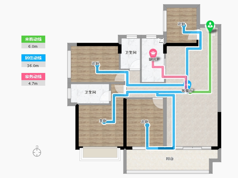 广东省-湛江市-钰海豪庭-98.76-户型库-动静线