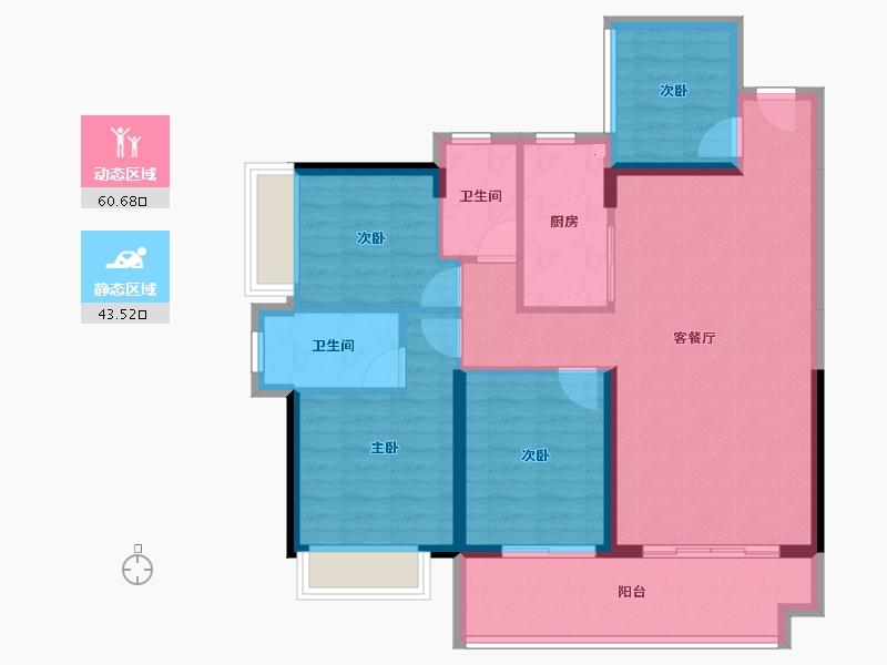 广东省-湛江市-钰海豪庭-93.53-户型库-动静分区