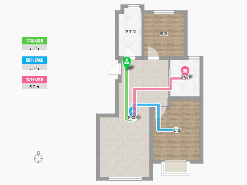 河北省-秦皇岛市-金龙和玺-59.61-户型库-动静线