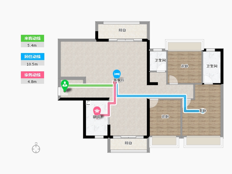 广东省-汕头市-中海观澜府·悅江府北区·东区-116.69-户型库-动静线