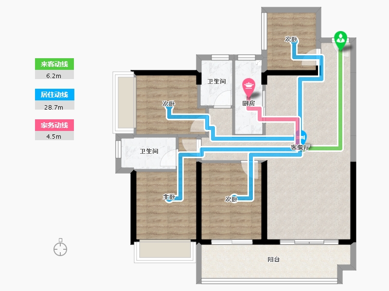 广东省-湛江市-钰海豪庭-93.22-户型库-动静线