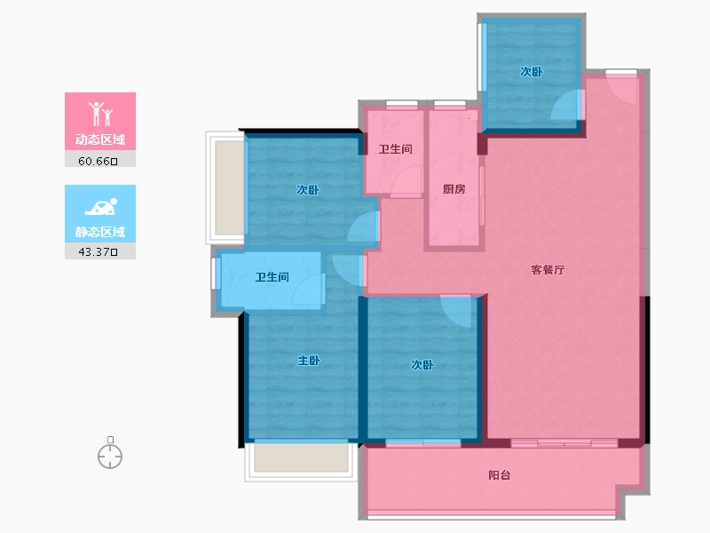 广东省-湛江市-钰海豪庭-93.22-户型库-动静分区