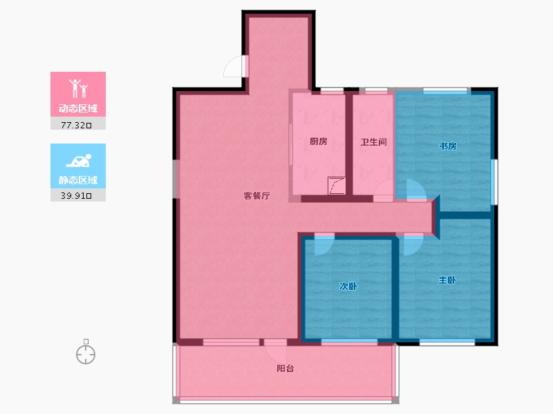 山东省-日照市-山海大象·德济万家-104.00-户型库-动静分区