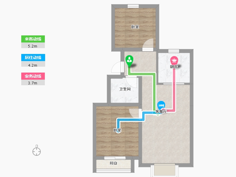 河北省-秦皇岛市-金龙和玺-52.43-户型库-动静线