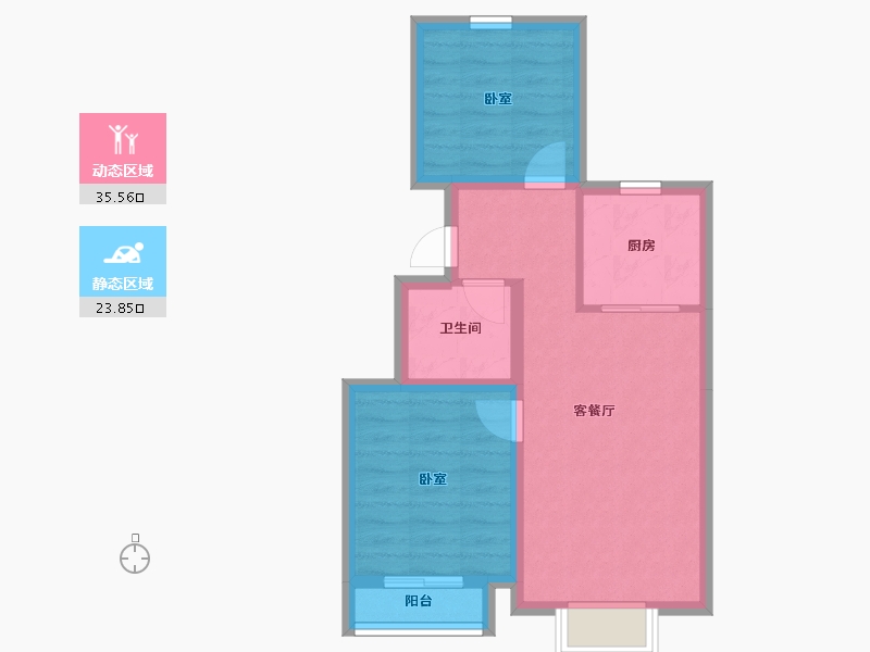 河北省-秦皇岛市-金龙和玺-52.43-户型库-动静分区