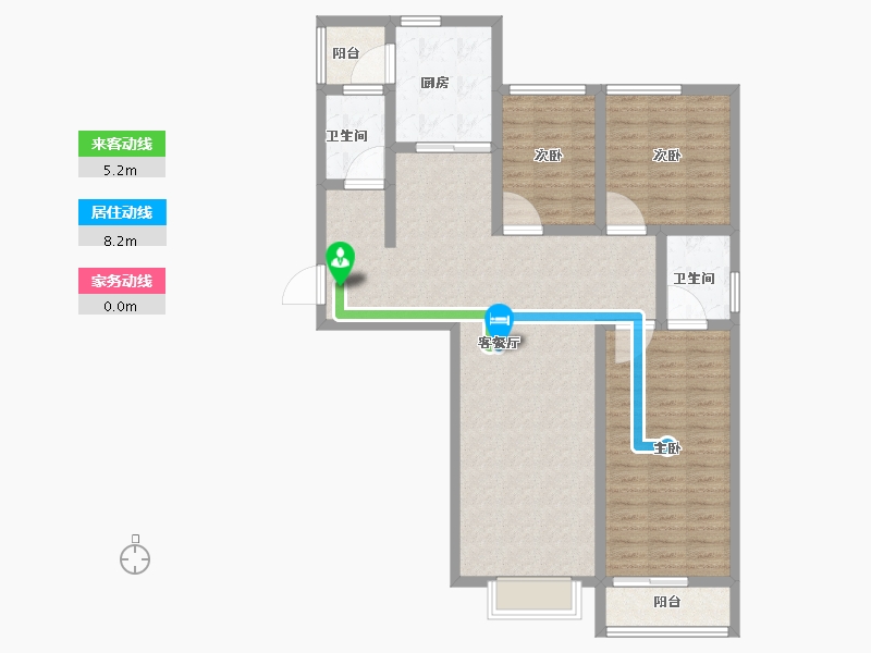 河南省-许昌市-荣城尚府-106.40-户型库-动静线