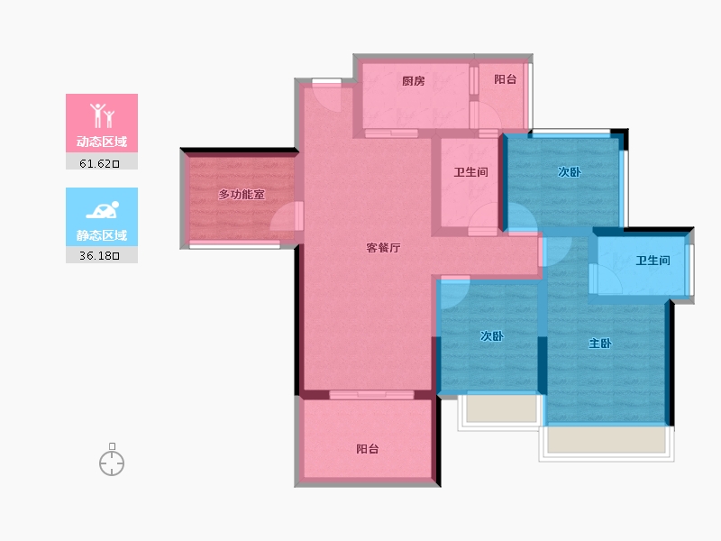 广东省-湛江市-达智华府-85.34-户型库-动静分区