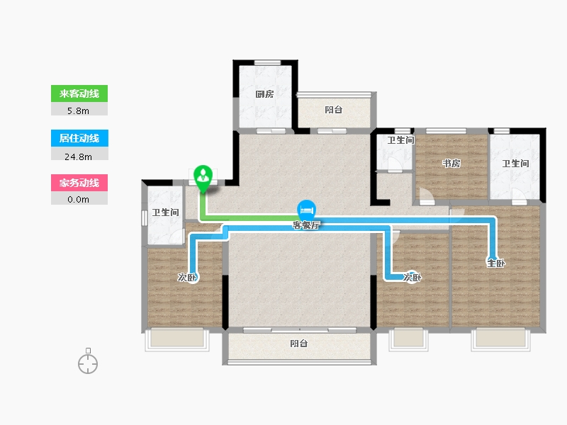 河北省-秦皇岛市-碧桂园翡翠公园-160.00-户型库-动静线