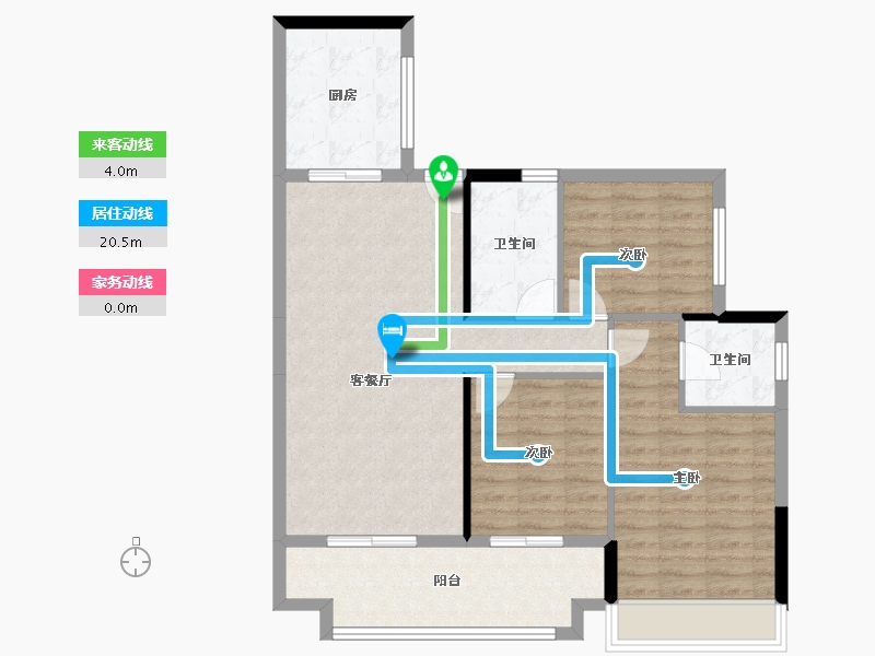 广东省-湛江市-中金时代广场-89.23-户型库-动静线