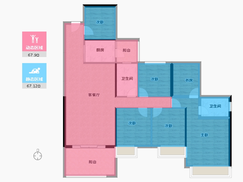 广东省-湛江市-公园一号-122.04-户型库-动静分区