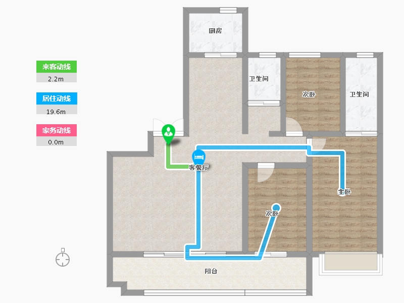 河南省-许昌市-高可·名门世家-104.80-户型库-动静线