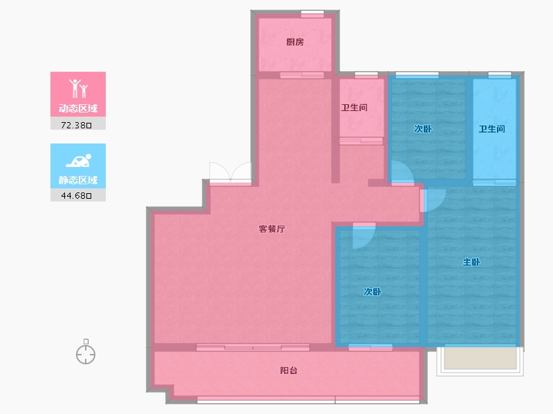 河南省-许昌市-高可·名门世家-104.80-户型库-动静分区