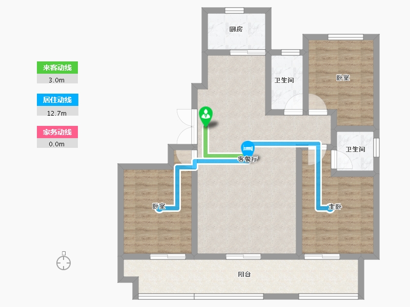 河南省-许昌市-高可·名门世家-91.45-户型库-动静线